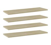 vidaXL 4x Bookshelf Boards Sonoma Oak Engineered Wood Extra Replacement Panel