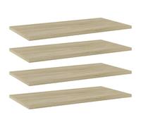 vidaXL 4x Bookshelf Boards Sonoma Oak Engineered Wood Extra Replacement Panel