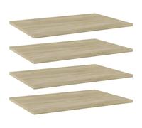 vidaXL 4x Bookshelf Boards Sonoma Oak Engineered Wood Extra Replacement Panel