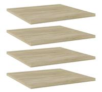 vidaXL 4x Bookshelf Boards Sonoma Oak Engineered Wood Extra Shelf Bookcase