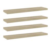 vidaXL 4x Bookshelf Boards Sonoma Oak Engineered Wood Shelf Panel Extra Shelf
