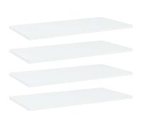 vidaXL Bookshelf Boards 4 Pcs White 60X30X1.5cm Engineered Wood