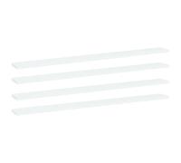 vidaXL 4x Bookshelf Boards White Engineered Wood Extra Shelf Replacement Panel