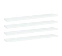 vidaXL 4x Bookshelf Boards White Chipboard Home Extra Shelf Replacement Panel