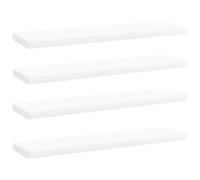 vidaXL Bookshelf Boards 4 Pcs White 40X10X1.5cm Engineered Wood