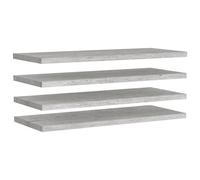 vidaXL 4x Floating Wall Shelves Concrete Grey MDF Wall Ledge Hanging Shelf
