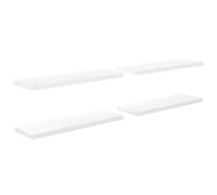 Vidaxl Floating Wall Shelves 4 Pcs High Gloss White 120X23.5X3.8 Cm Mdf