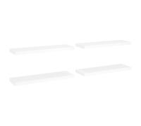 Vidaxl Floating Wall Shelves 4 Pcs White 80X23.5X3.8 Cm Mdf