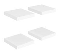Vidaxl Floating Wall Shelves 4 Pcs White 23X23.5X3.8 Cm Mdf