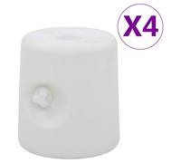 vidaXL 4x Gazebo Weights PE White Pavilion Umbrella Canopy Tent Stand Holder