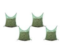 vidaXL 4x Hay Nets Square PP Livestock Feeders & Waterers Feeding Bale Hay Net