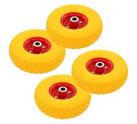 vidaXL 4x Sack Truck Wheels Solid PU 3.00-4 (245x82) Cart Wagon Trolley Tyre