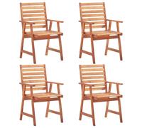 Outdoor Dining Chairs Garden Backyard Dinner Chair Solid Acacia Wood vidaXL
