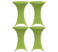 vidaXL 4x Stretch Table Cover Green Tablecloth Slipcovers Party Tableware