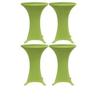 vidaXL 4x Stretch Table Cover Green Tablecloth Slipcovers Party Tableware