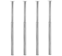 vidaXL 4x Telescopic Table Legs Chrome 710mm-1100mm Adjustable Breakfast Bar