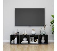 vidaXL 4x TV Cabinets Grey 37x35x37 cm Chipboard Lowboard Hifi Unit Furniture