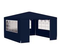 vidaXL Professional Party Tent with Side Walls 4m Blue Garden Canopy Gazebo