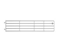 vidaXL 5-Bar Field Gate in Galvanised Steel - Silver - Diverse size range (150-400) x90 cm - Comes with a Self-locking gate catch - Designed with 3 retractable connectors