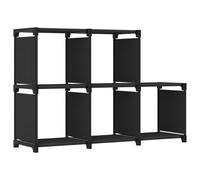 vidaXL 5-cube Display Shelf Black 103x30x72.5 cm Fabric