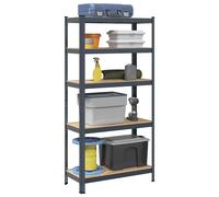 vidaXL 5-Layer Storage Shelf Anthracite Steel&Engineered Wood