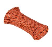 vidaXL 5 MM Durable Polypropylene Boat Rope in Vibrant Orange, 50 M Long, Suitable for Sailing, Yachting, Boating, and More, Easy to Handle, Withstands up to 150 KG