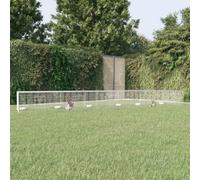 Vidaxl 5-Panel Rabbit Cage 541X109X54 Cm Galvanised Iron