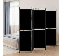 (Black, 250 x 180 cm) vidaXL Room Divider Privacy Screen Paravent Dressing Room Partition Fabric
