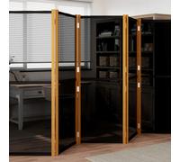 (black, 350 x 180 cm) vidaXL Room Divider Wall Partition Screen Panel Room Separator Privacy Screen