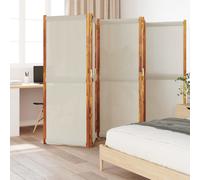 vidaXL 5-Panel Room Divider Light Grey 350x180 cm