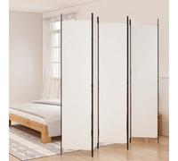 Vidaxl 5-Panel Room Divider White 250X220 Cm Fabric Room Dividers