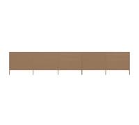 vidaXL 5-panel Wind Screen Fabric 160cm Taupe Sun Privacy Screen Breakers