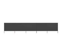 vidaXL 5-panel Wind Screen Fabric 600x80 cm Anthracite