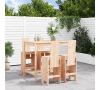 vidaXL 5 Piece Garden Bar Set Solid Wood Pine