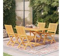 Solid Teak Wood Garden Dining Set Wooden Table and Chair 5/7 Piece vidaXL