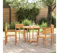 vidaXL 5 Piece Garden Dining Set Solid Wood Acacia