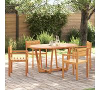 vidaXL 5 Piece Garden Dining Set Solid Wood Acacia