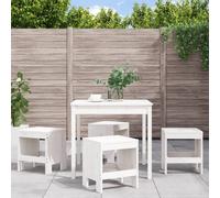 Garden Dining Set Outdoor Table and Chair Set 5 Piece Solid Wood Pine vidaXL