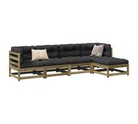 vidaXL 5 Piece Garden Sofa Set Impregnated Wood Pine