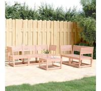 vidaXL Garden Sofa Set 5 Piece Outdoor Sofa Set Corner Sofa Solid Wood Douglas