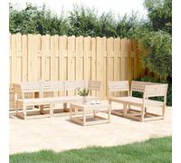 Garden Sofa Set 5 Piece Outdoor Sofa Set Corner Sofa Solid Wood Pine vidaXL