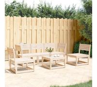 vidaXL Garden Sofa Set 5 Piece Outdoor Sofa Set Corner Sofa Solid Wood Pine