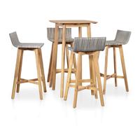 vidaXL 5 Piece Outdoor Dining Set Solid Acacia Wood UK HOT