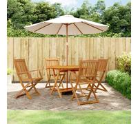 vidaXL 5 Pieces Garden Dining Set Solid Wood Acacia