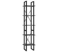 Vidaxl 5-tier Book Cabinet Grey 40X30X175 Cm Engineered Wood, Grey
