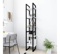 vidaXL 5-Tier Book Cabinet White 40x30x175 cm Engineered Wood