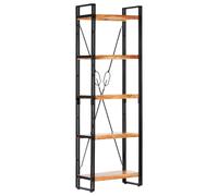 Vidaxl 5-Tier Bookcase 60X30X180 Cm Solid Acacia Wood