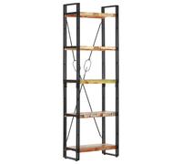 vidaXL 5-tier Bookcase 60x30x180 cm Solid Reclaimed Wood, Brown
