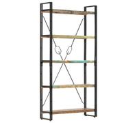 Vidaxl 5-Tier Bookcase 90X30X180 Cm Solid Reclaimed Wood