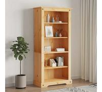 vidaXL 5-Tier Bookcase Book Shelf Book Rack Cabinet Mexican Pine Corona Range